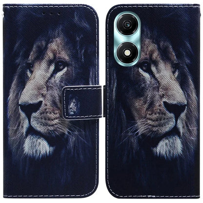 For Honor X5 Plus / Play 40C 5G Case PU Leather Pattern Printing Shockproof Phone Cover