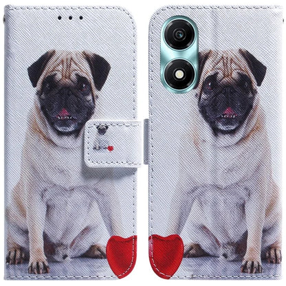 For Honor X5 Plus / Play 40C 5G Case PU Leather Pattern Printing Shockproof Phone Cover