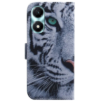 For Honor X5 Plus / Play 40C 5G Case PU Leather Pattern Printing Shockproof Phone Cover