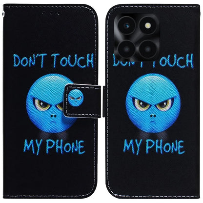 For Honor X6a 4G Case PU Leather Pattern Printing Wallet Protective Phone Cover