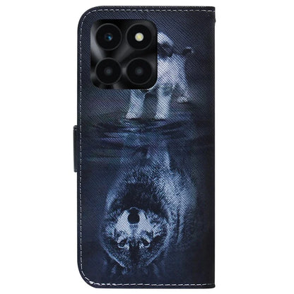 For Honor X6a 4G Case PU Leather Pattern Printing Wallet Protective Phone Cover