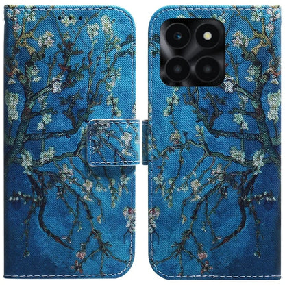 For Honor X6a 4G Case PU Leather Pattern Printing Wallet Protective Phone Cover