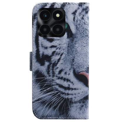 For Honor X6a 4G Case PU Leather Pattern Printing Wallet Protective Phone Cover