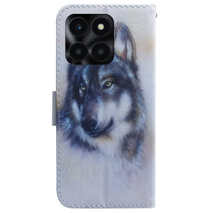 For Honor X6a 4G Case PU Leather Pattern Printing Wallet Protective Phone Cover