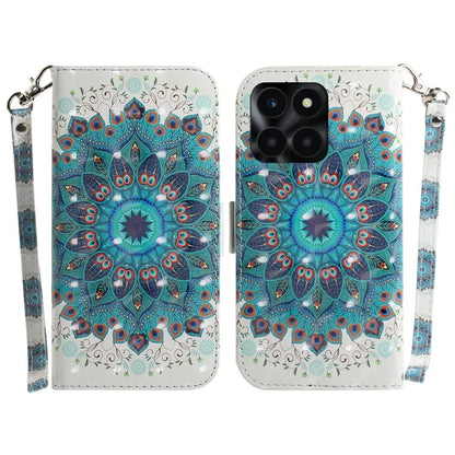For Honor X6a 4G Case 3D Pattern PU Leather Wallet Flip Phone Cover
