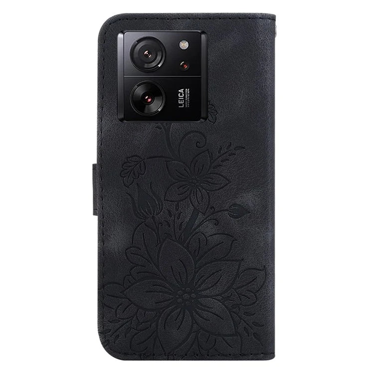 For Xiaomi Redmi K60 Ultra / Xiaomi 13T / 13T Pro Case Imprinted Leather Stand Phone Cover