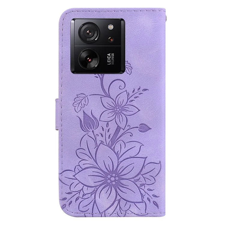 For Xiaomi Redmi K60 Ultra / Xiaomi 13T / 13T Pro Case Imprinted Leather Stand Phone Cover