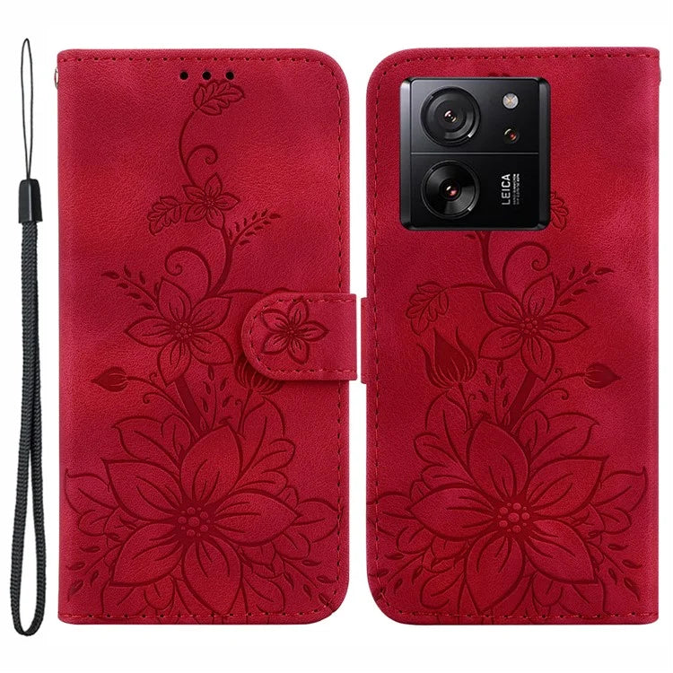 For Xiaomi Redmi K60 Ultra / Xiaomi 13T / 13T Pro Case Imprinted Leather Stand Phone Cover