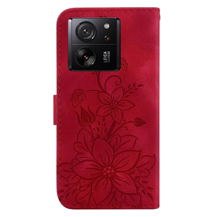 For Xiaomi Redmi K60 Ultra / Xiaomi 13T / 13T Pro Case Imprinted Leather Stand Phone Cover