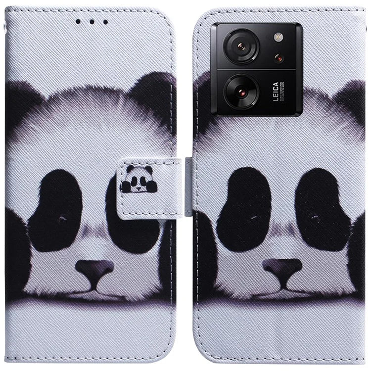 For Xiaomi Redmi K60 Ultra / 13T / 13T Pro Case PU Leather Stand Pattern Printing Phone Cover