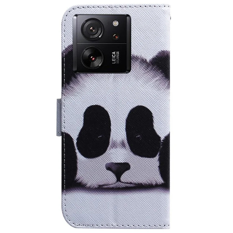 For Xiaomi Redmi K60 Ultra / 13T / 13T Pro Case PU Leather Stand Pattern Printing Phone Cover
