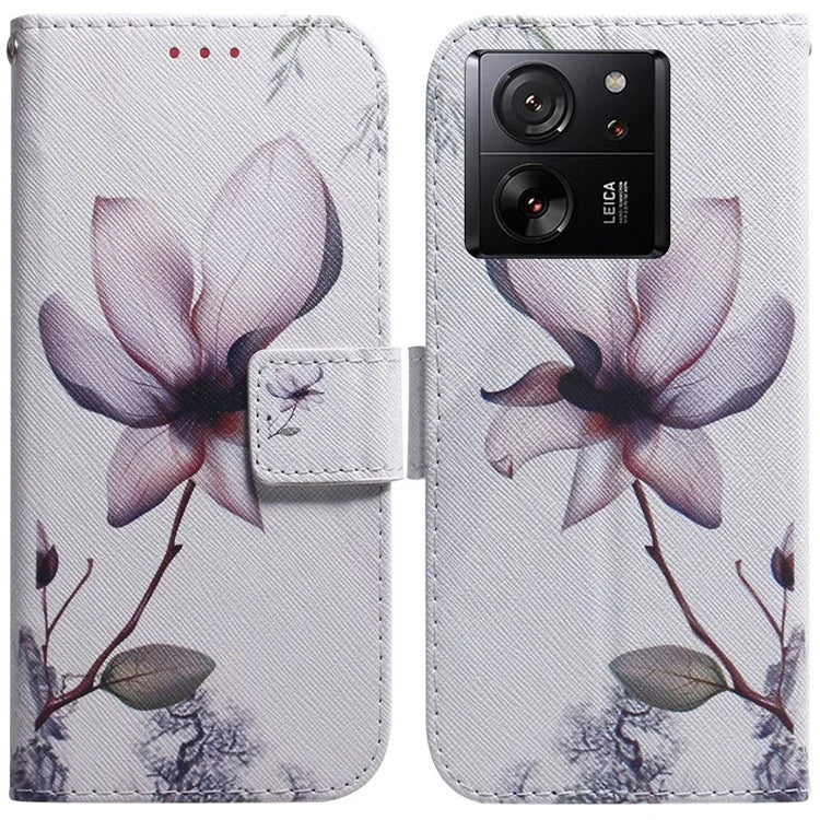 For Xiaomi Redmi K60 Ultra / 13T / 13T Pro Case PU Leather Stand Pattern Printing Phone Cover
