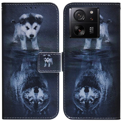 For Xiaomi Redmi K60 Ultra / 13T / 13T Pro Case PU Leather Stand Pattern Printing Phone Cover