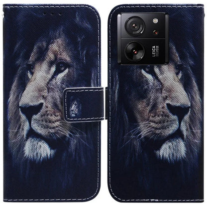 For Xiaomi Redmi K60 Ultra / 13T / 13T Pro Case PU Leather Stand Pattern Printing Phone Cover