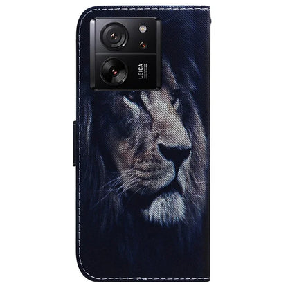 For Xiaomi Redmi K60 Ultra / 13T / 13T Pro Case PU Leather Stand Pattern Printing Phone Cover