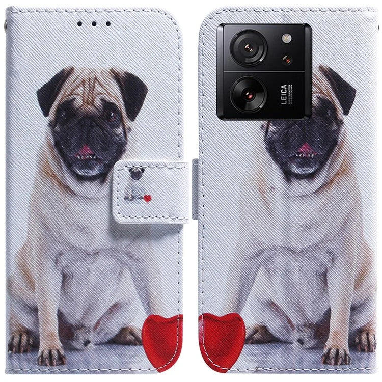 For Xiaomi Redmi K60 Ultra / 13T / 13T Pro Case PU Leather Stand Pattern Printing Phone Cover