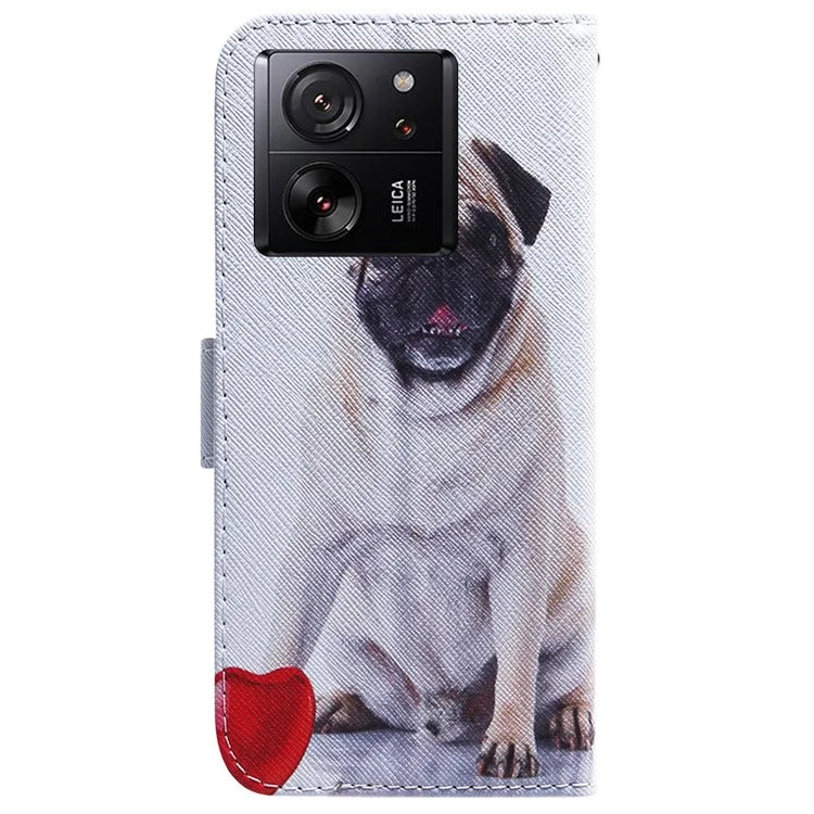 For Xiaomi Redmi K60 Ultra / 13T / 13T Pro Case PU Leather Stand Pattern Printing Phone Cover