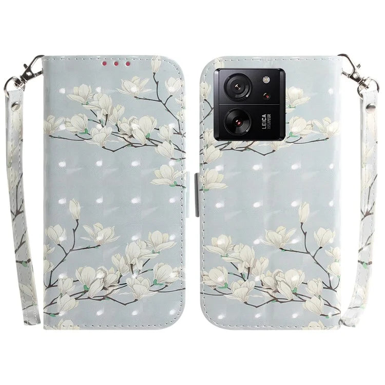 For Xiaomi Redmi K60 Ultra / 13T / 13T Pro Case Wallet PU Leather Pattern Printing Phone Cover