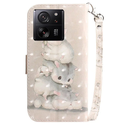 For Xiaomi Redmi K60 Ultra / 13T / 13T Pro Case Wallet PU Leather Pattern Printing Phone Cover