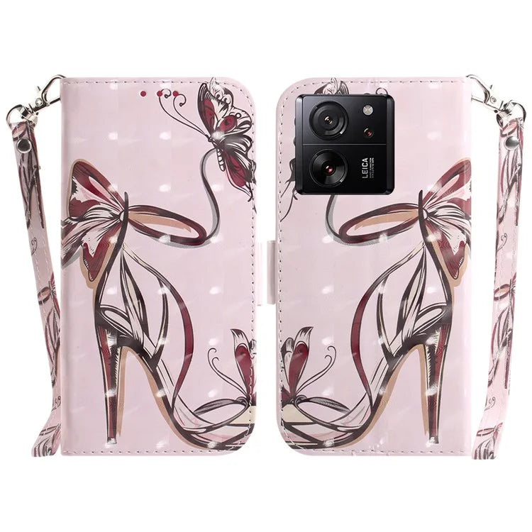 For Xiaomi Redmi K60 Ultra / 13T / 13T Pro Case Wallet PU Leather Pattern Printing Phone Cover