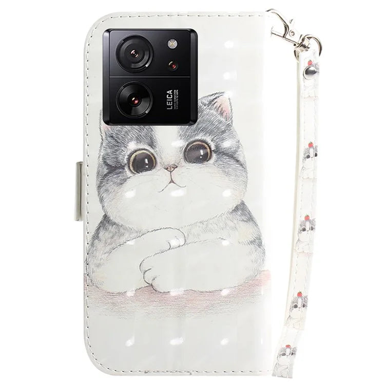 For Xiaomi Redmi K60 Ultra / 13T / 13T Pro Case Wallet PU Leather Pattern Printing Phone Cover