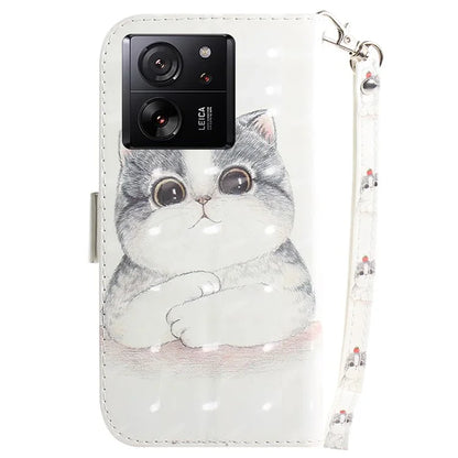 For Xiaomi Redmi K60 Ultra / 13T / 13T Pro Case Wallet PU Leather Pattern Printing Phone Cover