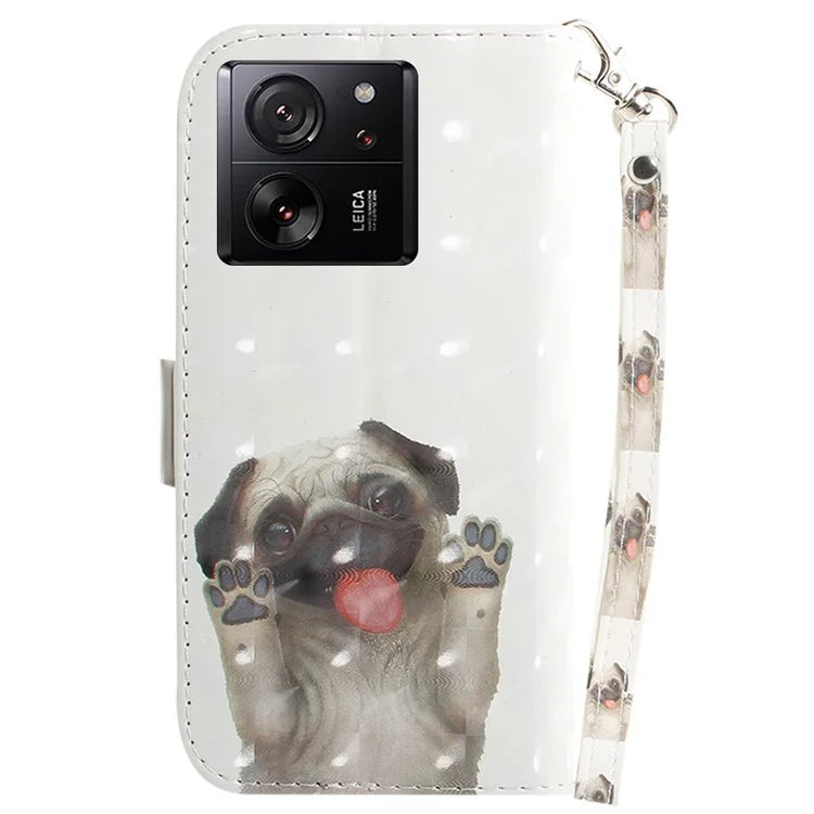 For Xiaomi Redmi K60 Ultra / 13T / 13T Pro Case Wallet PU Leather Pattern Printing Phone Cover