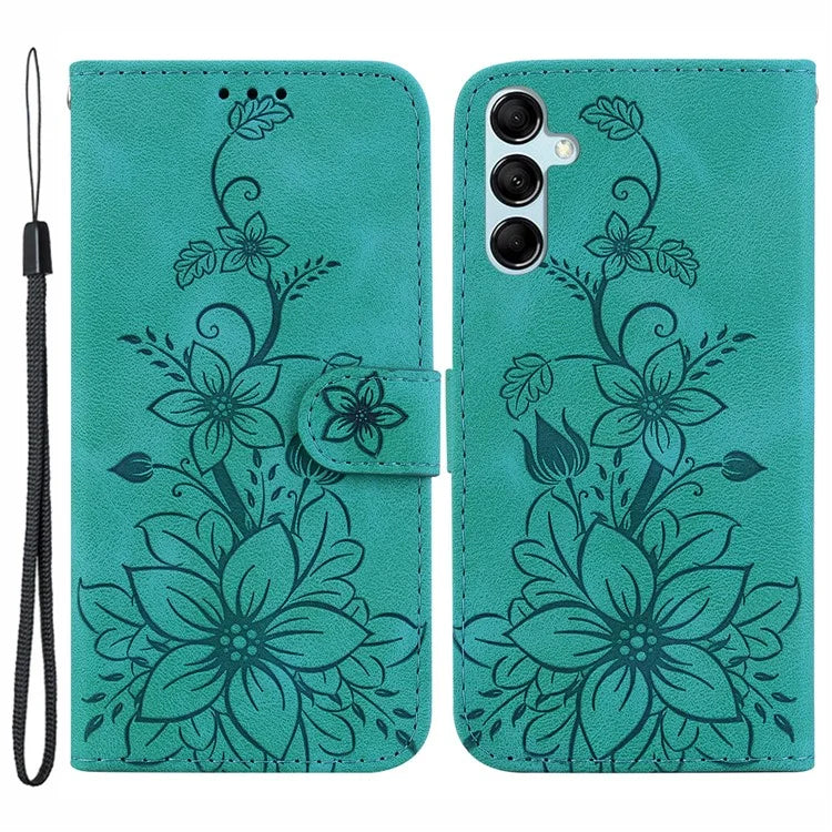 For Samsung Galaxy A15 4G Cover Imprinted Wallet Stand Leather Cellphone Case