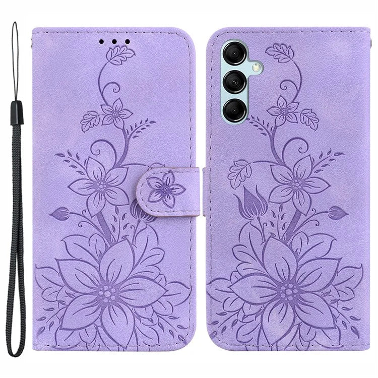 For Samsung Galaxy A15 4G Cover Imprinted Wallet Stand Leather Cellphone Case