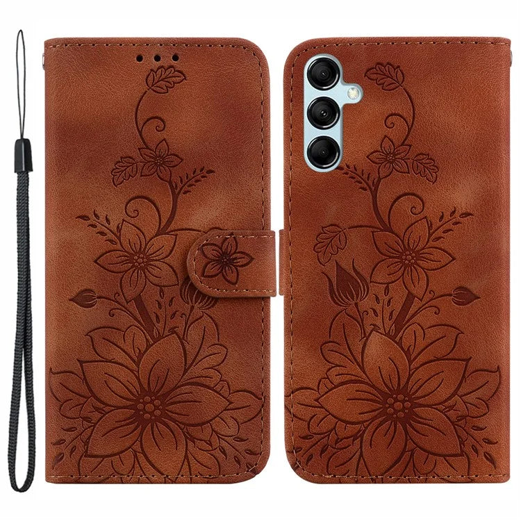For Samsung Galaxy A15 4G Cover Imprinted Wallet Stand Leather Cellphone Case