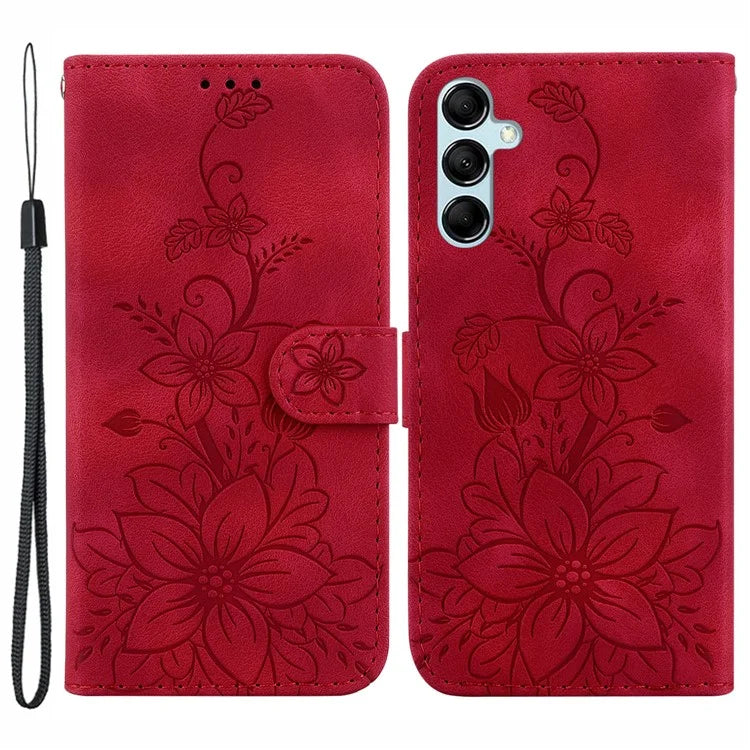 For Samsung Galaxy A15 4G Cover Imprinted Wallet Stand Leather Cellphone Case