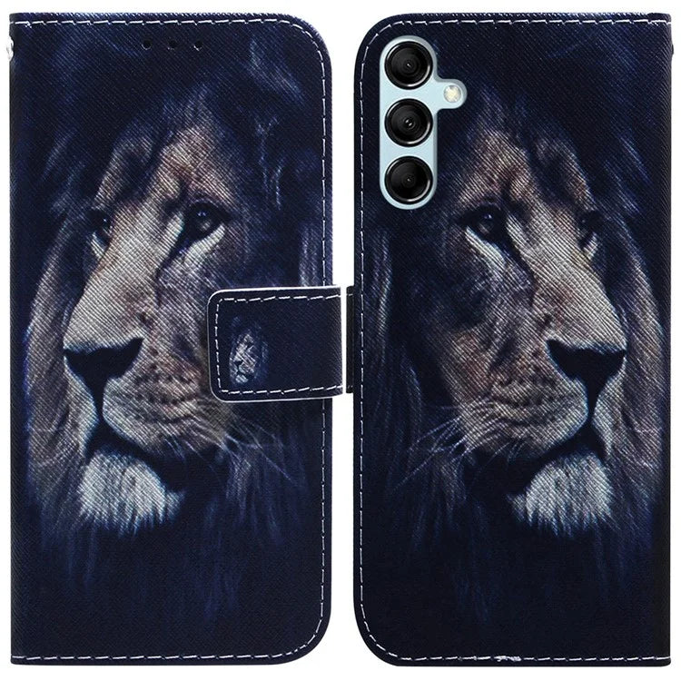 For Samsung Galaxy A15 4G Case  Pattern Printing PU Leather Magnetic Wallet Phone Cover