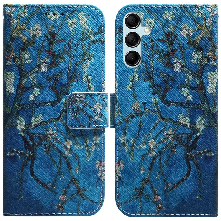 For Samsung Galaxy A15 4G Case  Pattern Printing PU Leather Magnetic Wallet Phone Cover