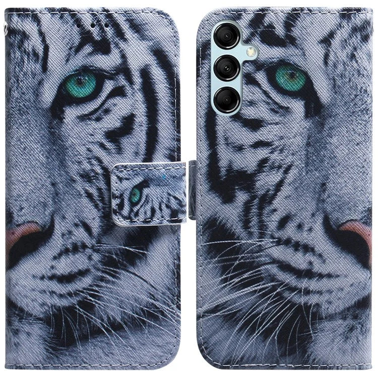 For Samsung Galaxy A15 4G Case  Pattern Printing PU Leather Magnetic Wallet Phone Cover
