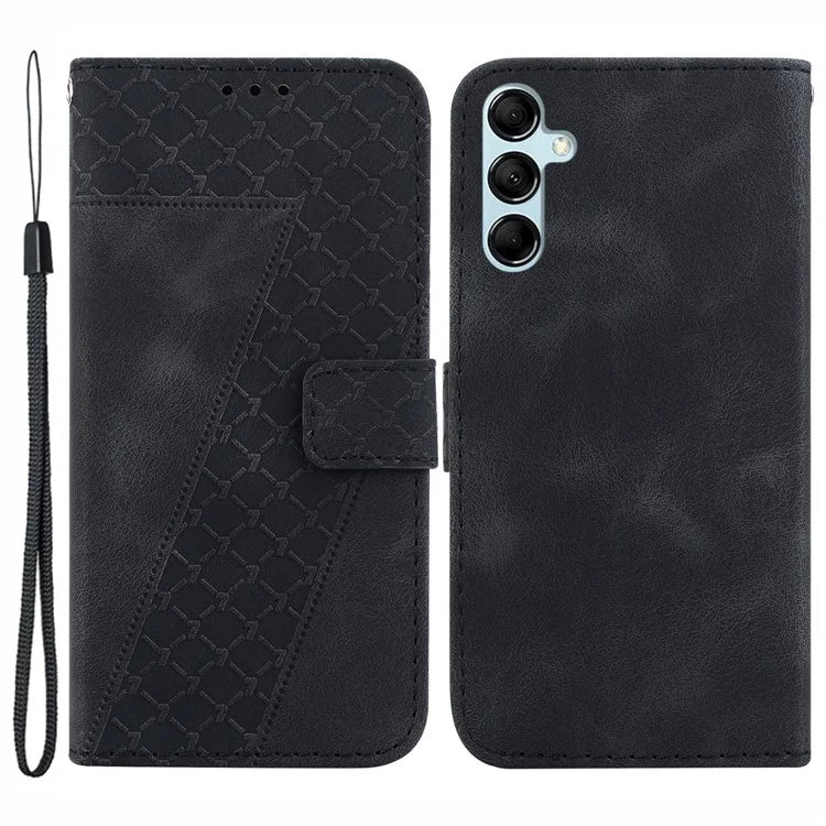 For Samsung Galaxy A15 4G Leather Case Imprinted Wallet Stand Smartphone Cover