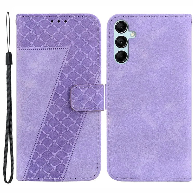 For Samsung Galaxy A15 4G Leather Case Imprinted Wallet Stand Smartphone Cover