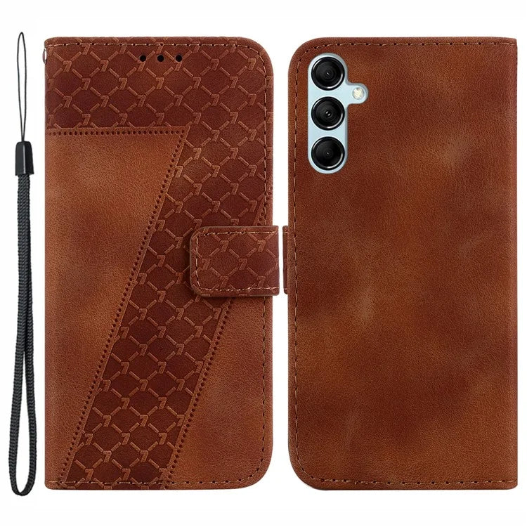 For Samsung Galaxy A15 4G Leather Case Imprinted Wallet Stand Smartphone Cover