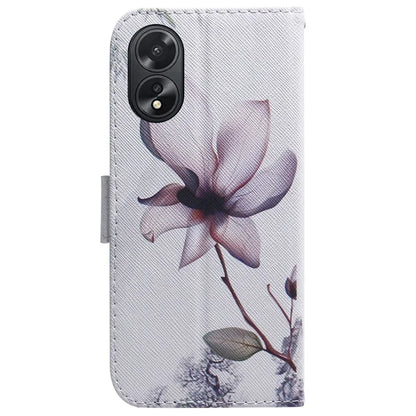 For Oppo A18 4G / A38 4G Case Wallet PU Leather Pattern Printing Phone Cover