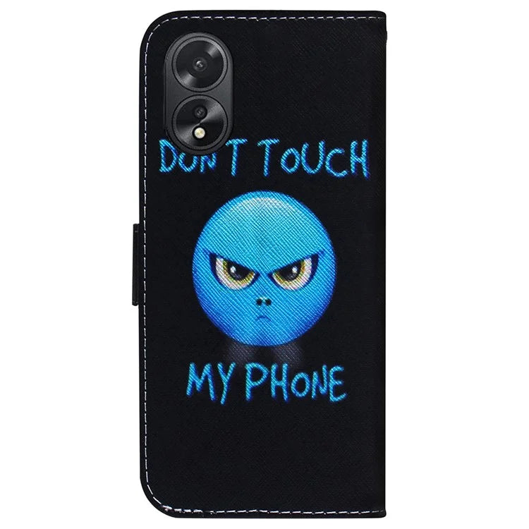 For Oppo A18 4G / A38 4G Case Wallet PU Leather Pattern Printing Phone Cover