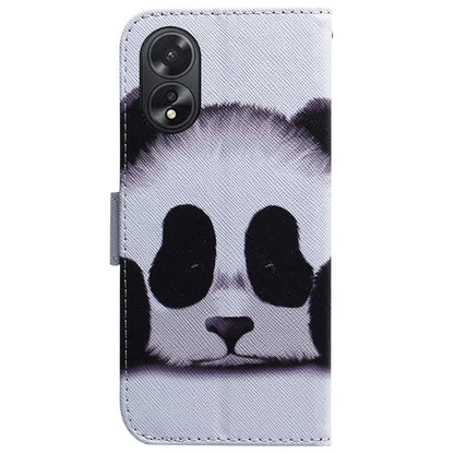 For Oppo A18 4G / A38 4G Case Wallet PU Leather Pattern Printing Phone Cover