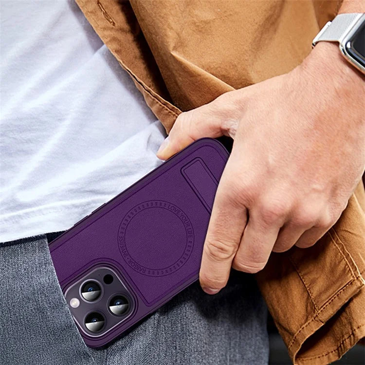 RAIGOR INVERSE For iPhone 15 Pro Kickstand Case Compatible with MagSafe Shockproof TPU+PC Phone Cover