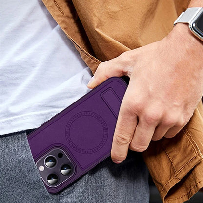 RAIGOR INVERSE For iPhone 15 Pro Kickstand Case Compatible with MagSafe Shockproof TPU+PC Phone Cover