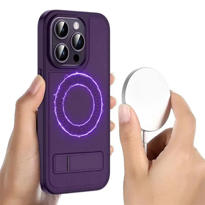 RAIGOR INVERSE For iPhone 15 Pro Kickstand Case Compatible with MagSafe Shockproof TPU+PC Phone Cover
