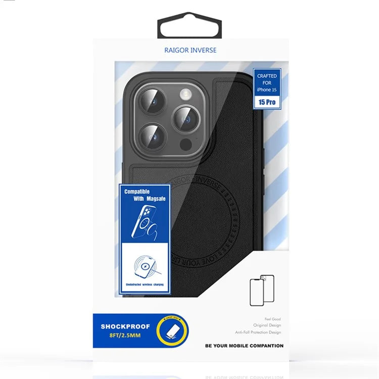 RAIGOR INVERSE For iPhone 15 Pro Case Compatible with MagSafe Shockproof TPU+PC Phone Shell