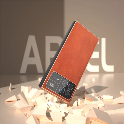 For Xiaomi Mix Fold 3 5G Case PU Leather+PC Electroplating Shockproof Phone Cover