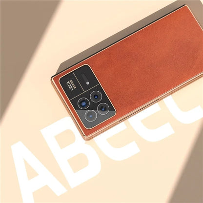 For Xiaomi Mix Fold 3 5G Case PU Leather+PC Electroplating Shockproof Phone Cover