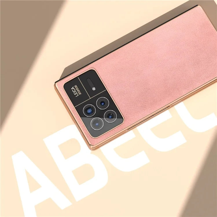For Xiaomi Mix Fold 3 5G Case PU Leather+PC Electroplating Shockproof Phone Cover