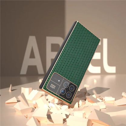 For Xiaomi Mix Fold 3 5G Case Genuine Cow Leather + PC Anti-Scratch Protective Phone Cover