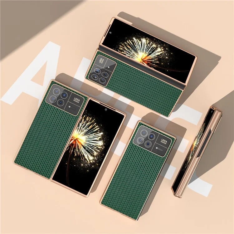 For Xiaomi Mix Fold 3 5G Case Genuine Cow Leather + PC Anti-Scratch Protective Phone Cover