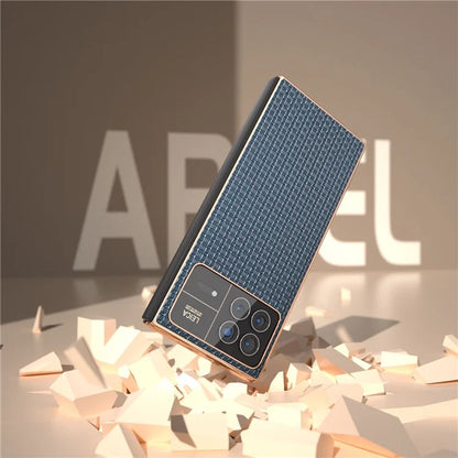 For Xiaomi Mix Fold 3 5G Case Genuine Cow Leather + PC Anti-Scratch Protective Phone Cover